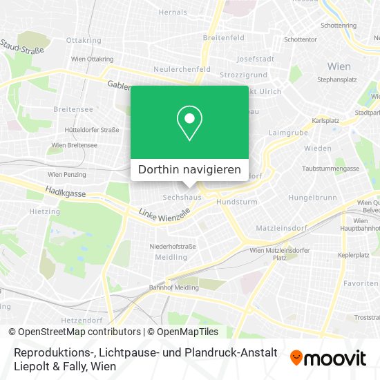 Reproduktions-, Lichtpause- und Plandruck-Anstalt Liepolt & Fally Karte
