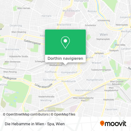 Die Hebamme in Wien - Spa Karte