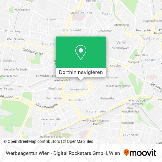 Werbeagentur Wien - Digital Rockstars GmbH Karte