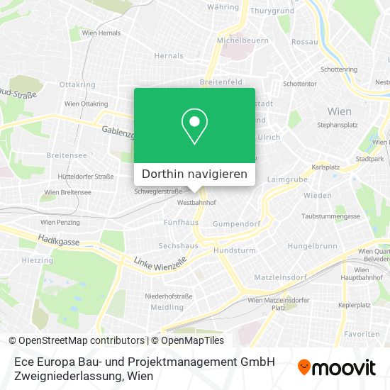Ece Europa Bau- und Projektmanagement GmbH Zweigniederlassung Karte
