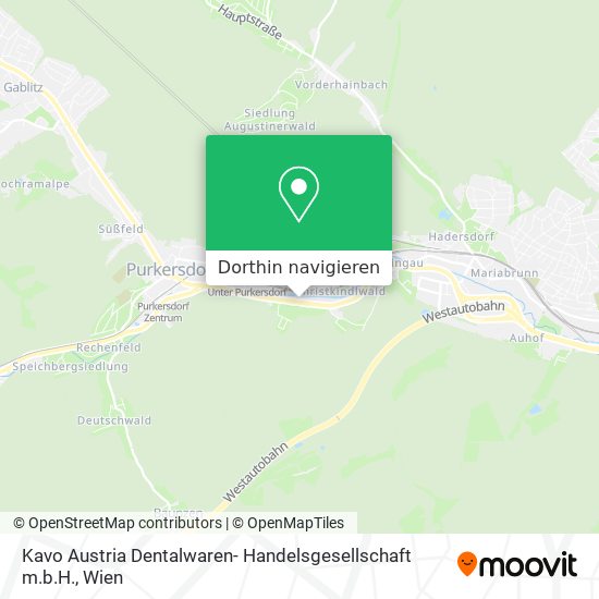 Kavo Austria Dentalwaren- Handelsgesellschaft m.b.H. Karte