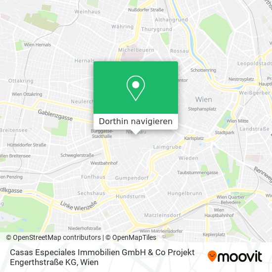 Casas Especiales Immobilien GmbH & Co Projekt Engerthstraße KG Karte