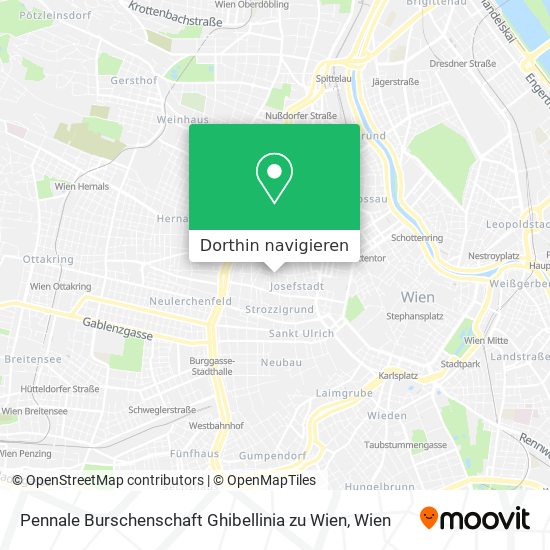 Pennale Burschenschaft Ghibellinia zu Wien Karte