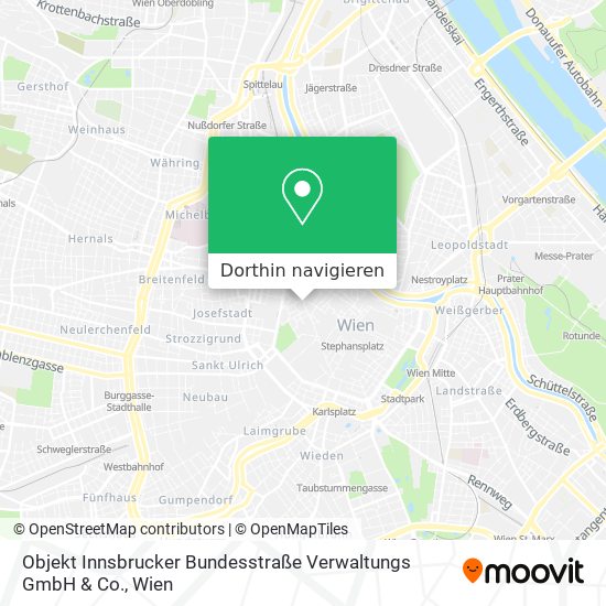 Objekt Innsbrucker Bundesstraße Verwaltungs GmbH & Co. Karte