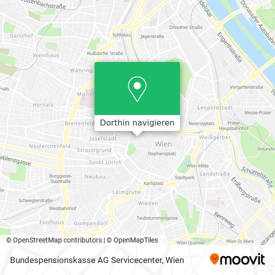 Bundespensionskasse AG Servicecenter Karte