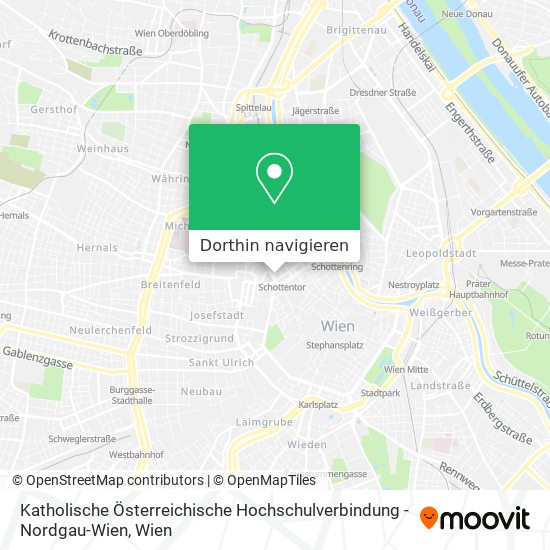 Katholische Österreichische Hochschulverbindung - Nordgau-Wien Karte