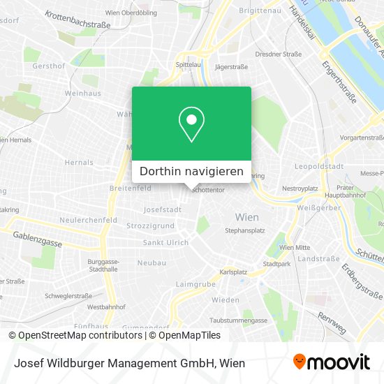 Josef Wildburger Management GmbH Karte
