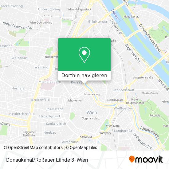 Donaukanal/Roßauer Lände 3 Karte