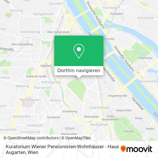 Kuratorium Wiener Pensionisten-Wohnhäuser - Haus Augarten Karte