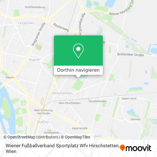 Wiener Fußballverband Sportplatz Wfv Hirschstetten Karte
