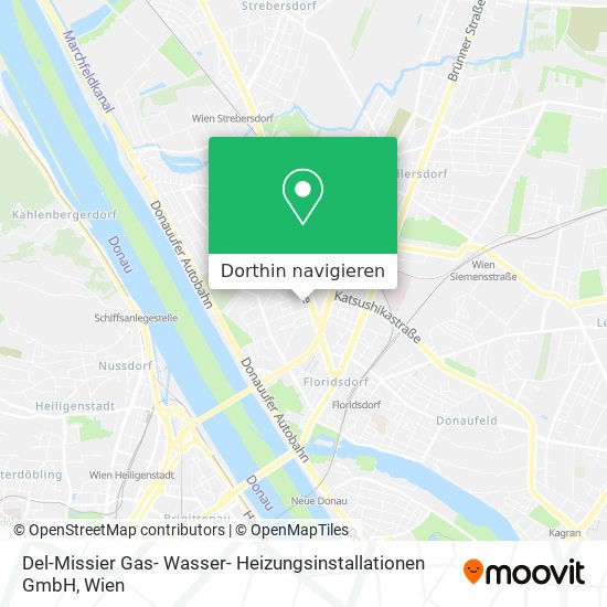 Del-Missier Gas- Wasser- Heizungsinstallationen GmbH Karte