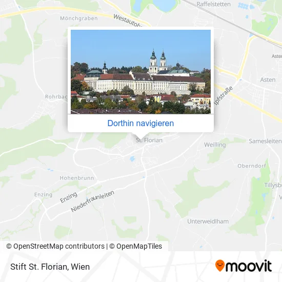Stift St. Florian Karte