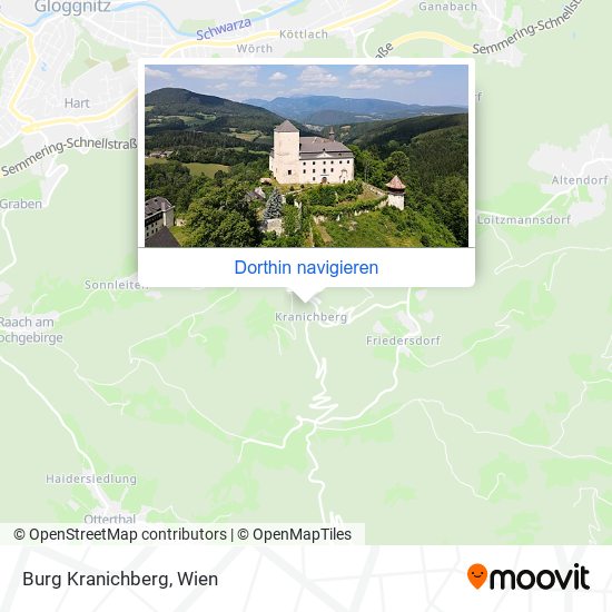 Burg Kranichberg Karte