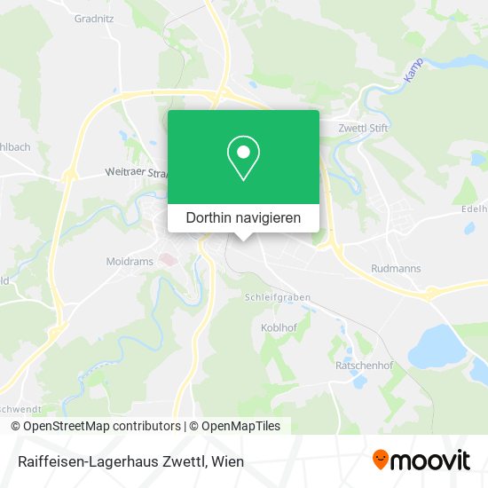 Raiffeisen-Lagerhaus Zwettl Karte