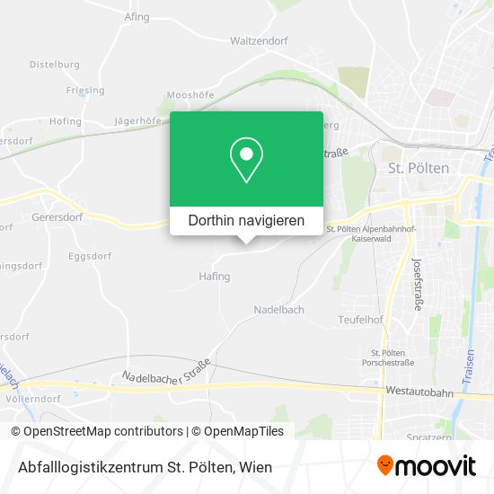 Abfalllogistikzentrum St. Pölten Karte
