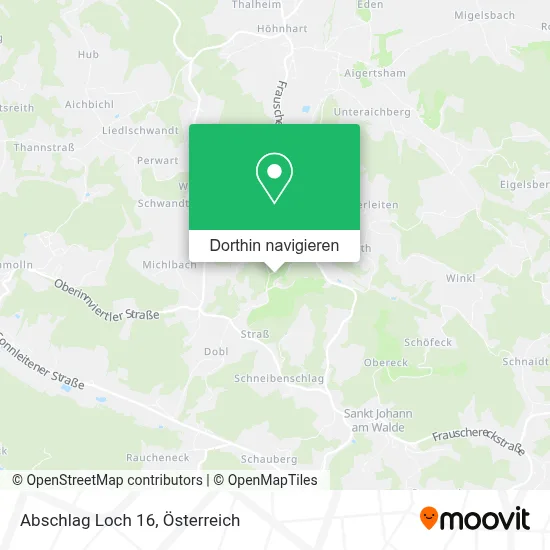 Abschlag Loch 16 Karte