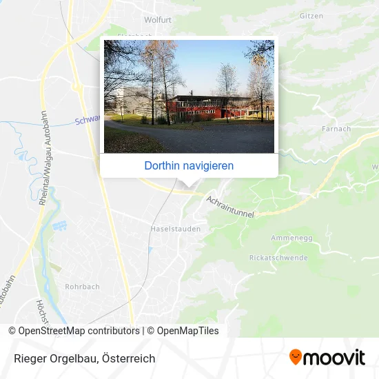 Rieger Orgelbau Karte