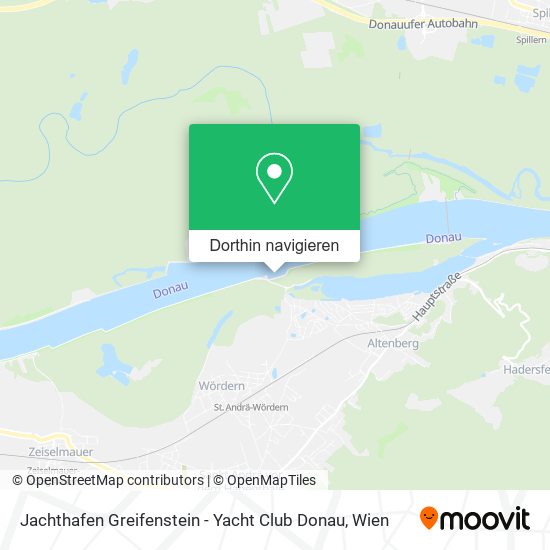 Jachthafen Greifenstein - Yacht Club Donau Karte