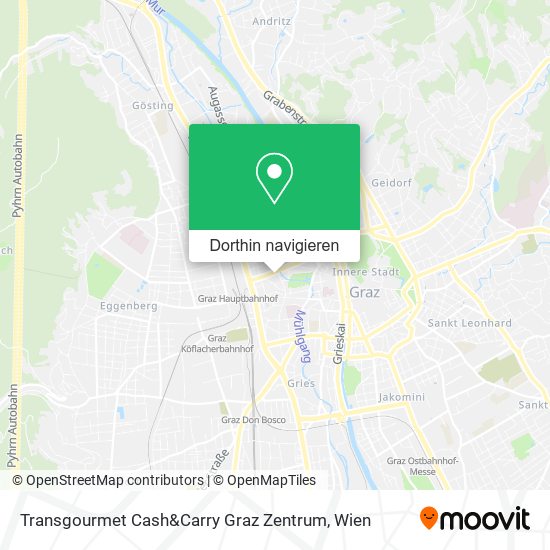 Transgourmet Cash&Carry Graz Zentrum Karte