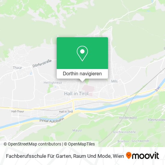 Fachberufsschule Für Garten, Raum Und Mode Karte