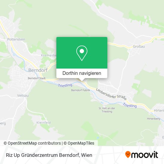 Riz Up Gründerzentrum Berndorf Karte
