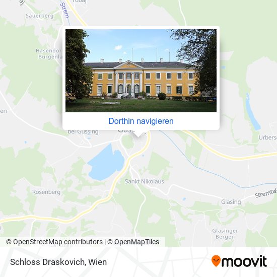 Schloss Draskovich Karte
