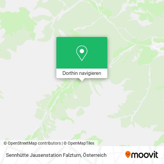Sennhütte Jausenstation Falzturn Karte