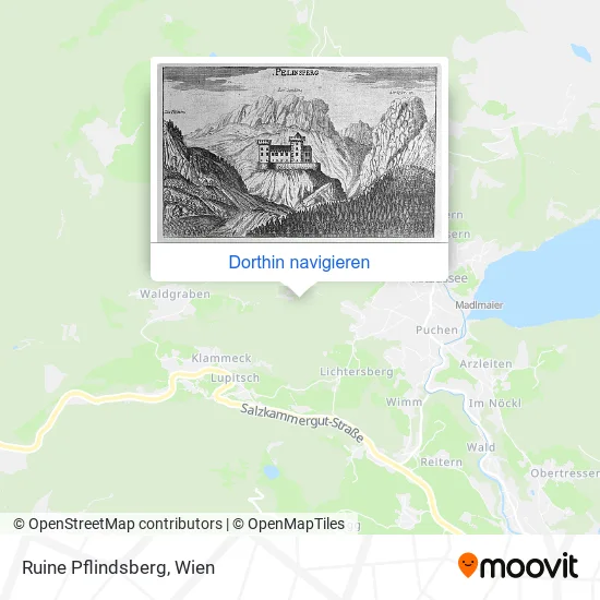 Ruine Pflindsberg Karte