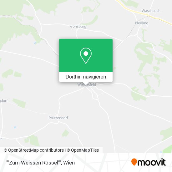 ""Zum Weissen Rössel"" Karte