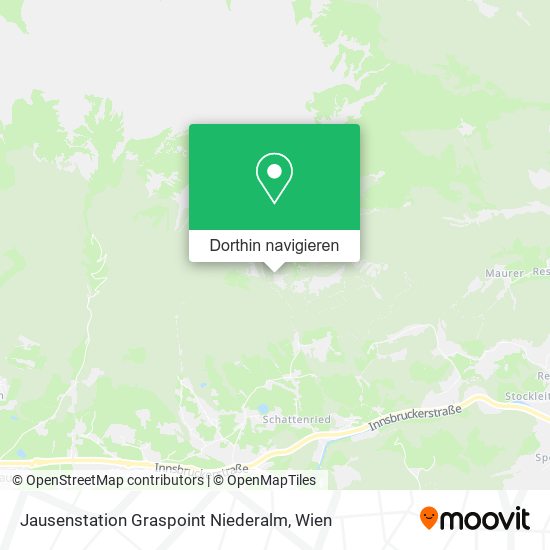 Jausenstation Graspoint Niederalm Karte