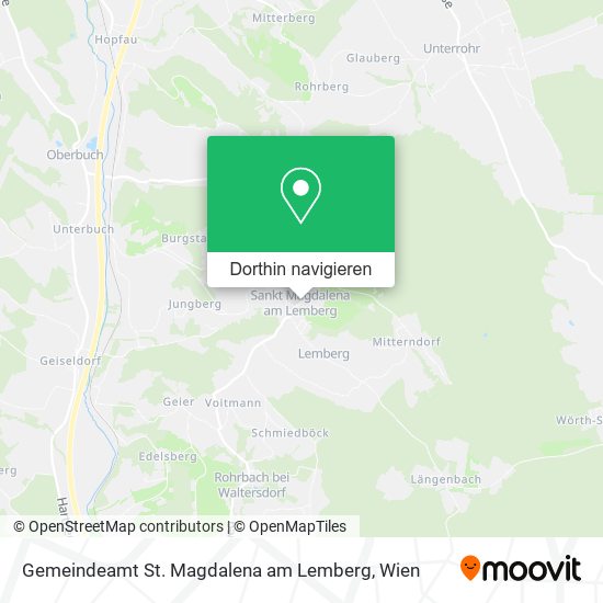 Gemeindeamt St. Magdalena am Lemberg Karte