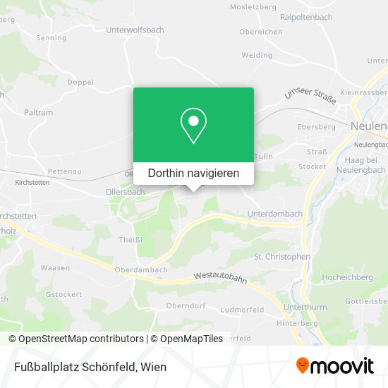 Fußballplatz Schönfeld Karte