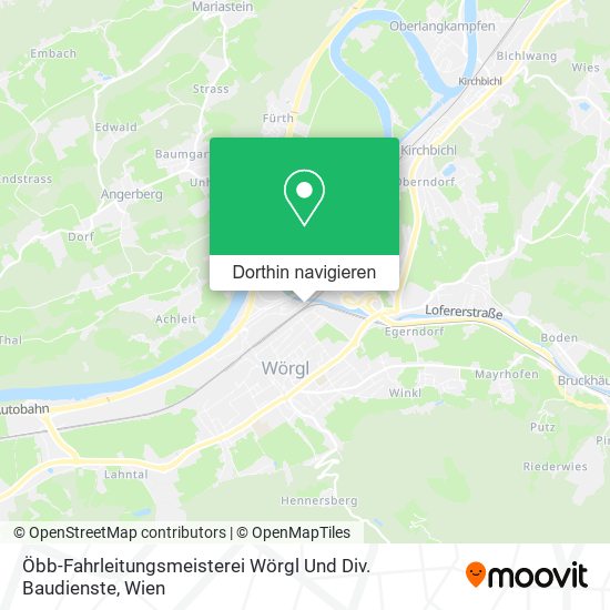 Öbb-Fahrleitungsmeisterei Wörgl Und Div. Baudienste Karte