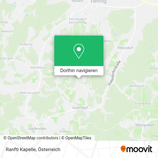 Ranftl Kapelle Karte