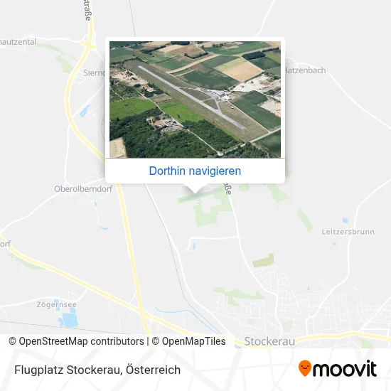 Flugplatz Stockerau Karte