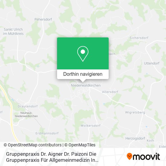 Gruppenpraxis Dr. Aigner Dr. Paizoni  Die Gruppenpraxis Für Allgemeinmedizin In Niederwaldkirchen. Karte