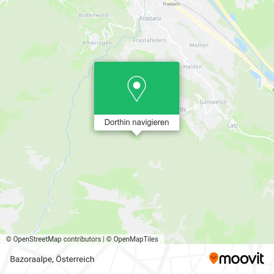 Bazoraalpe Karte