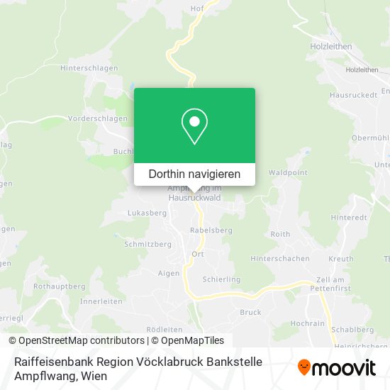 Raiffeisenbank Region Vöcklabruck Bankstelle Ampflwang Karte