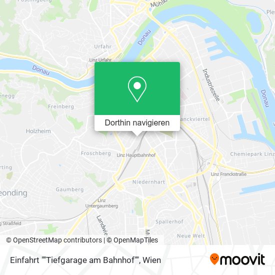 Einfahrt ""Tiefgarage am Bahnhof"" Karte