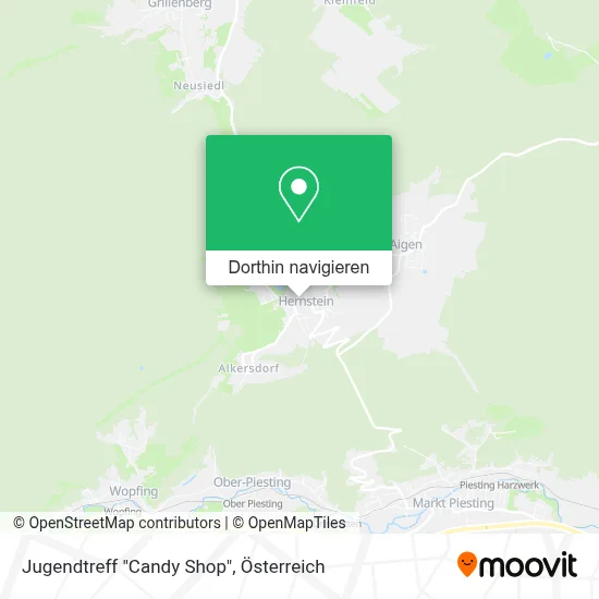 Jugendtreff "Candy Shop" Karte