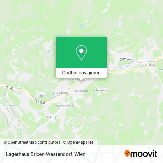 Lagerhaus Brixen-Westendorf Karte