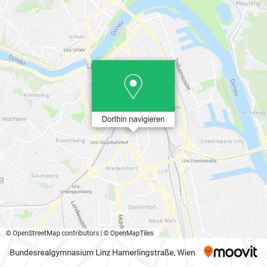 Bundesrealgymnasium Linz Hamerlingstraße Karte