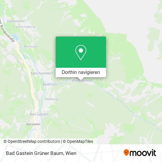 Bad Gastein Grüner Baum Karte