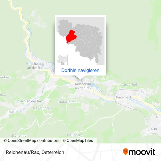 Reichenau/Rax Karte