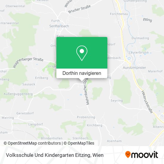 Volksschule Und Kindergarten Eitzing Karte
