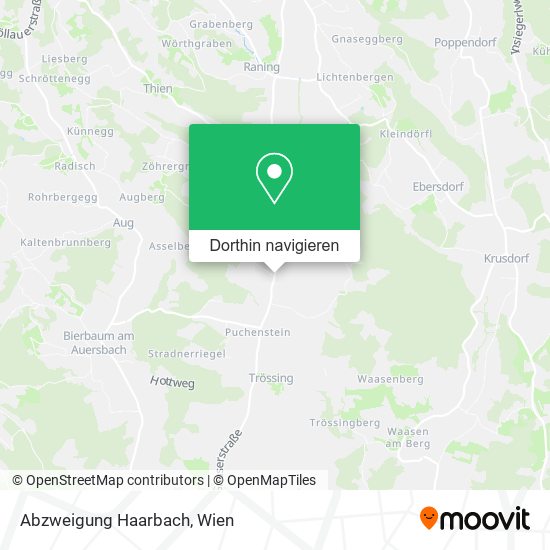 Abzweigung Haarbach Karte