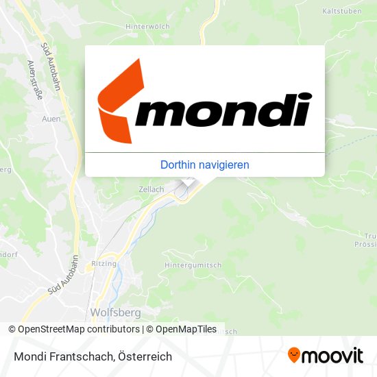 Mondi Frantschach Karte