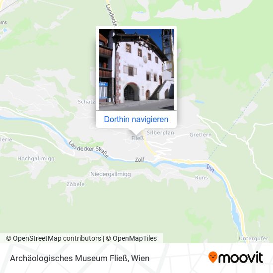 Archäologisches Museum Fließ Karte