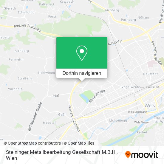 Steininger Metallbearbeitung Gesellschaft M.B.H. Karte