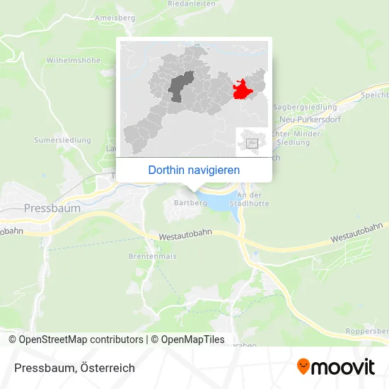 Pressbaum Karte